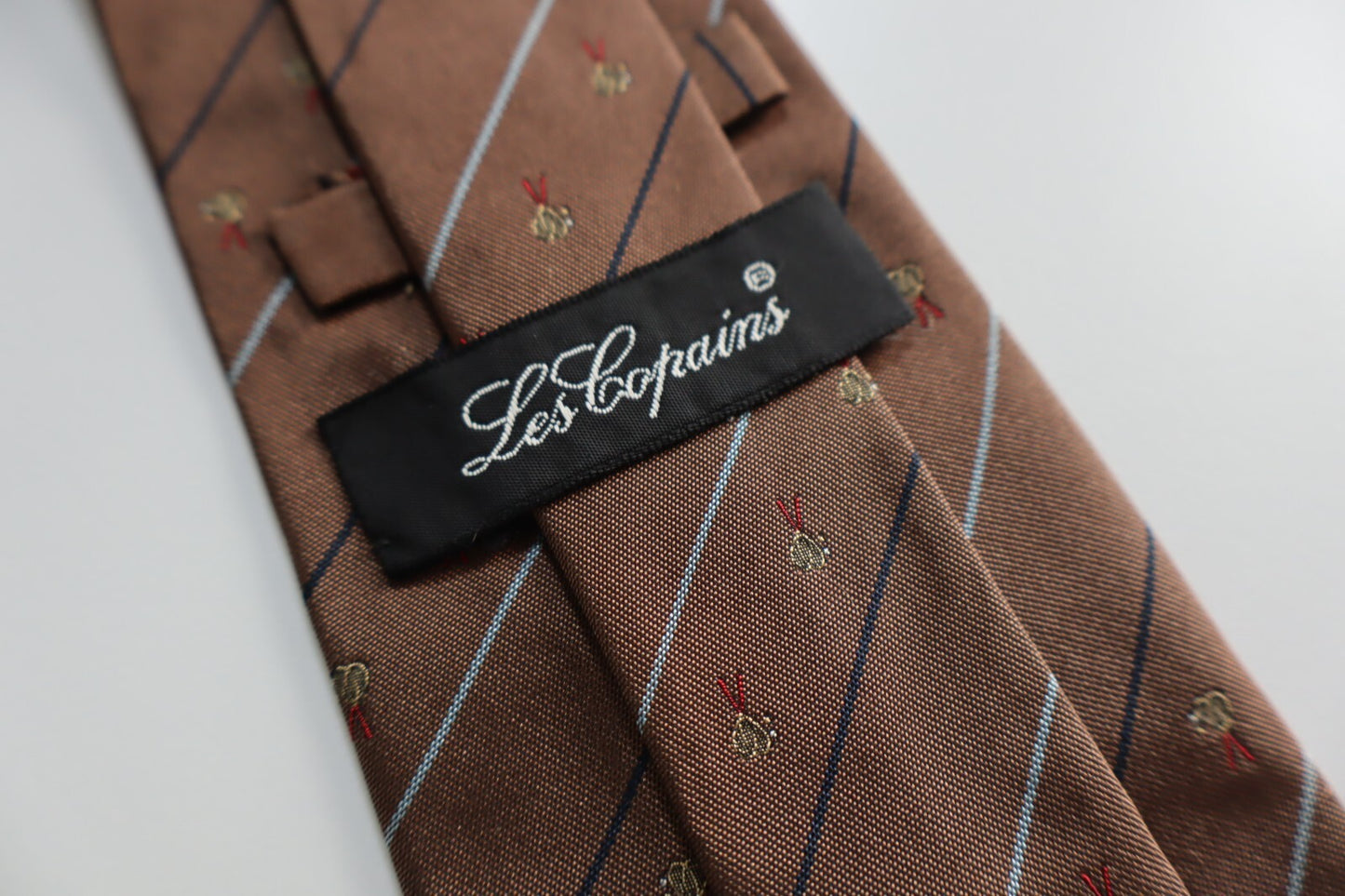 LES COPAINS 100% SILK TIE SETA CRAVATTA NECKTIE MADE IN ITALY CLASSIC