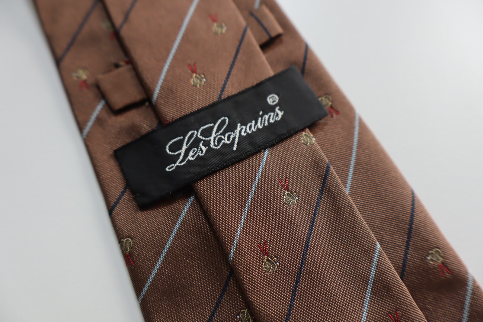 LES COPAINS 100% SILK TIE SETA CRAVATTA NECKTIE MADE IN ITALY CLASSIC