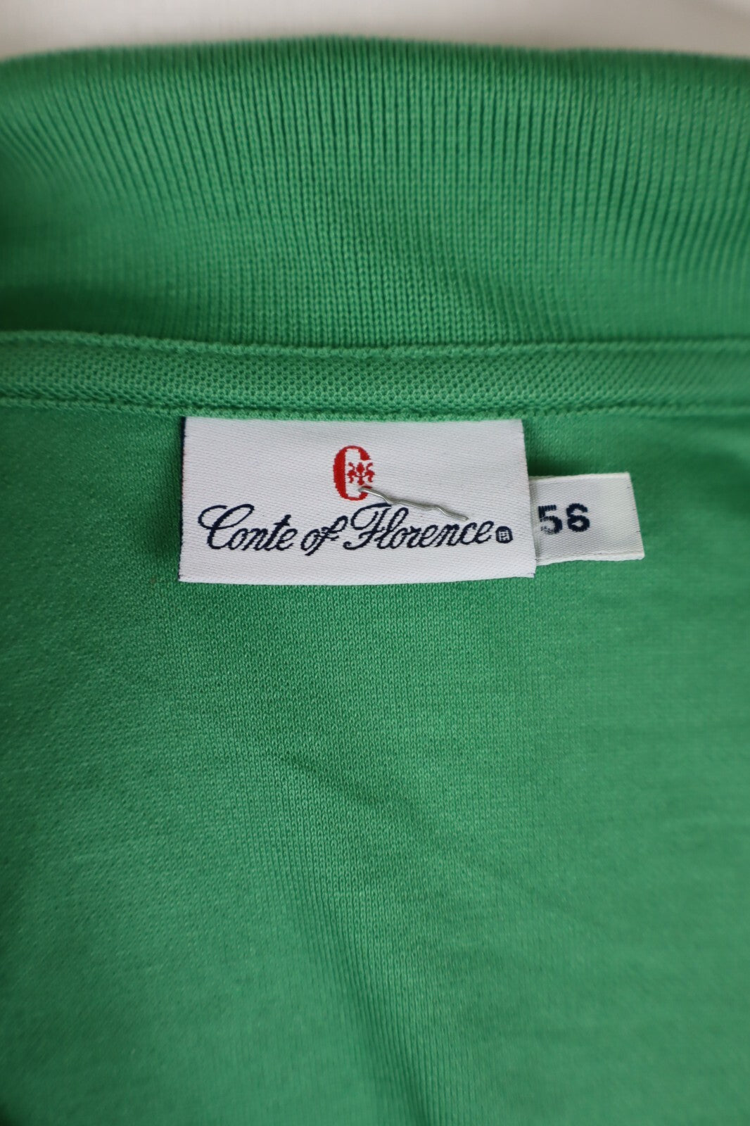 CONTE OF FLORENCE MAGLIA POLO UOMO TG. 56 MAN COTONE SHIRT CASUAL VINTAGE COTONE