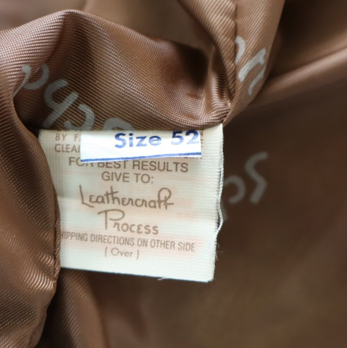 SCHOTT 684 GIUBBINO PELLE LEATHER UOMO Tg 52 MAN CASUAL VINTAGE JACKET