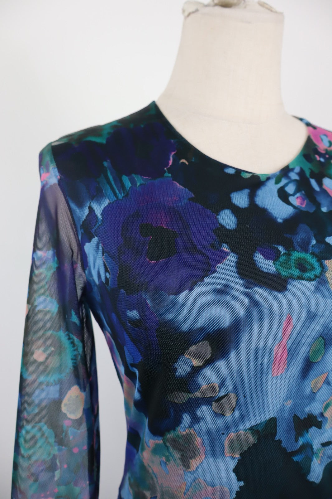 DESIGUAL VESTITO MANICA LUNGA DONNA TG S WOMAN CASUAL VINTAGE DRESS ABITO LOGO