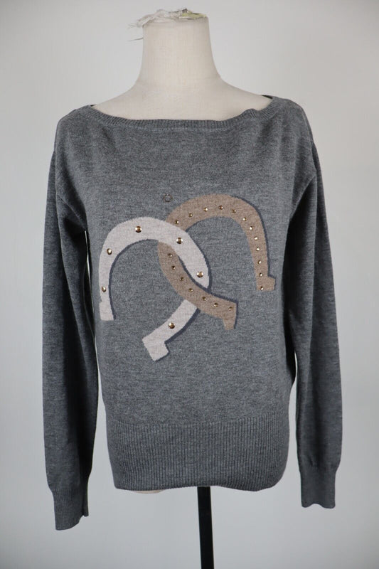 LIU JO MAGLIONE MAGLIA DONNA TG 46 WOMAN SWEATER VINTAGE CASUAL LANA CASHMERE