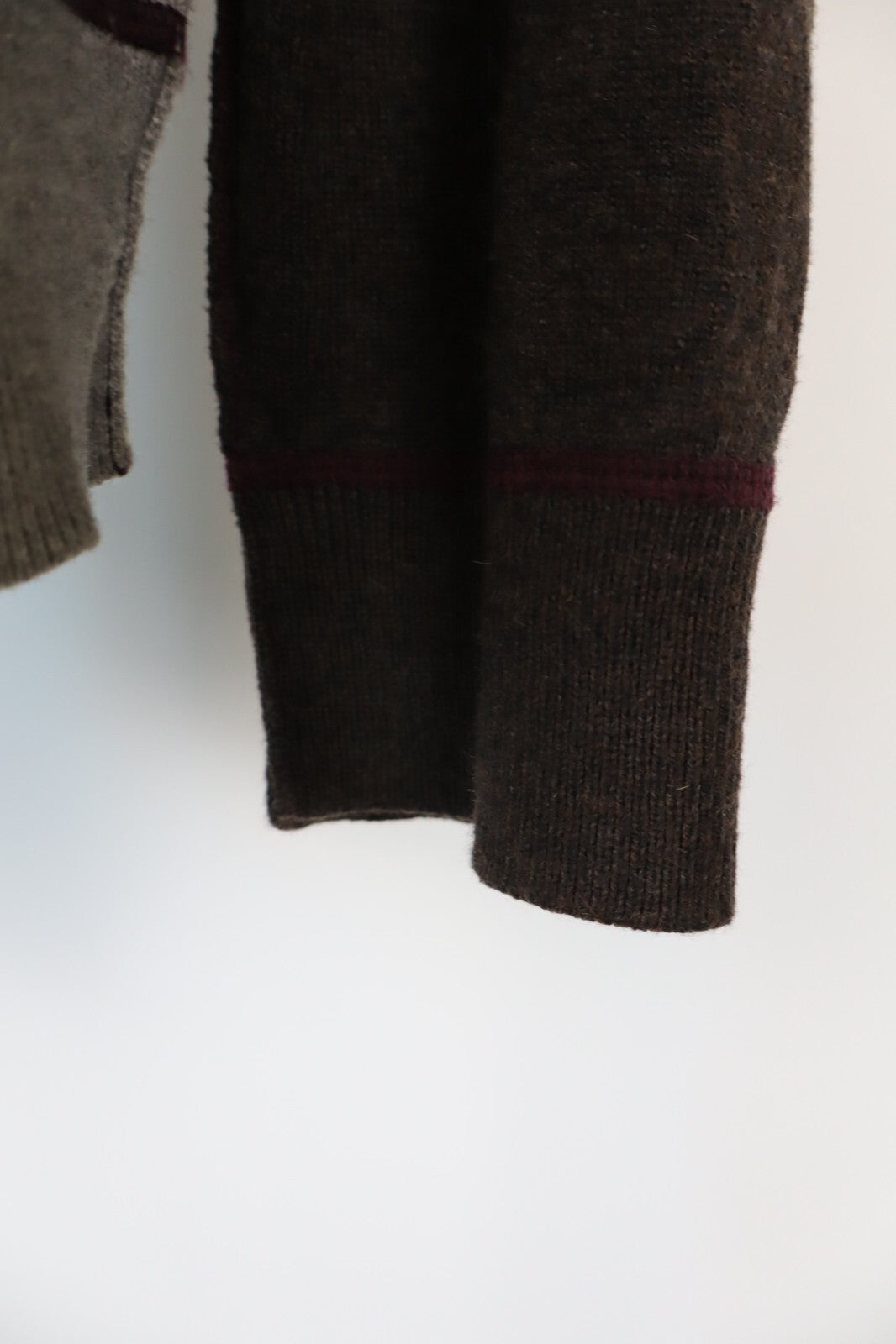 GAP MAGLIONE CON ZIP FELPA VINTAGE UOMO Tg. L MAN SWEATER CASUAL LANA WOOL