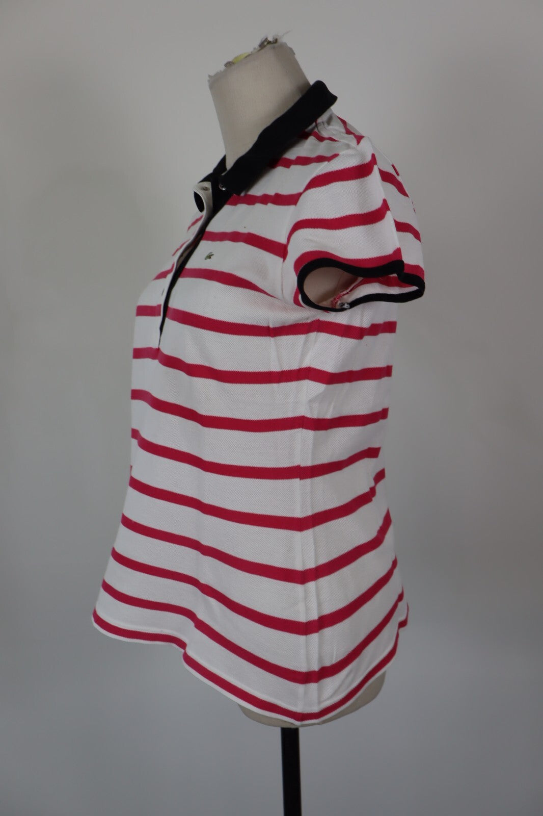 LACOSTE POLO MAGLIA DONNA COTONE TG. 42 WOMAN COTTON SHIRT CASUAL VINTAGE