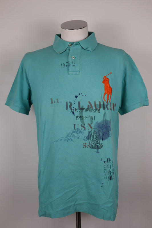 POLO RALPH LAUREN MAGLIA UOMO TG XL MAN CASUAL VINTAGE POLO COTONE
