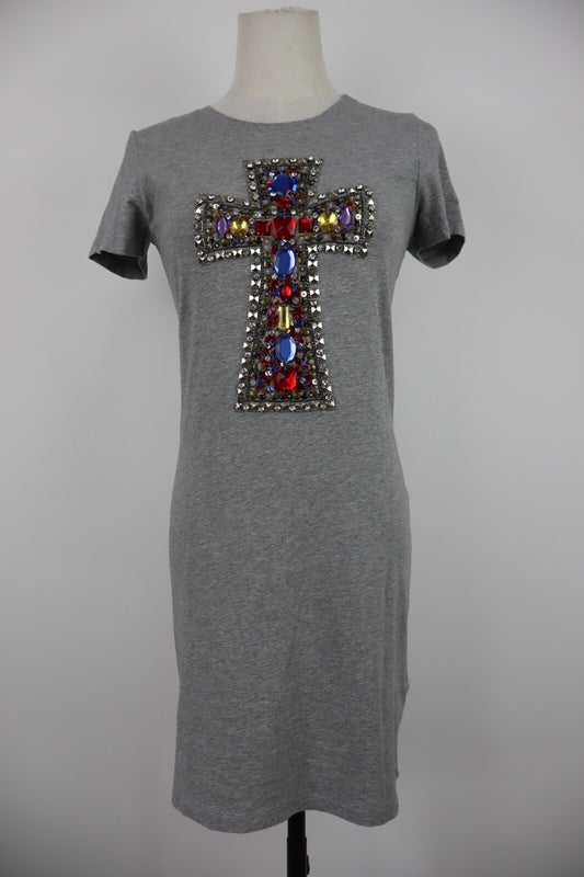 PINKO VESTITO DONNA TG S WOMAN CASUAL VINTAGE DRESS COTONE