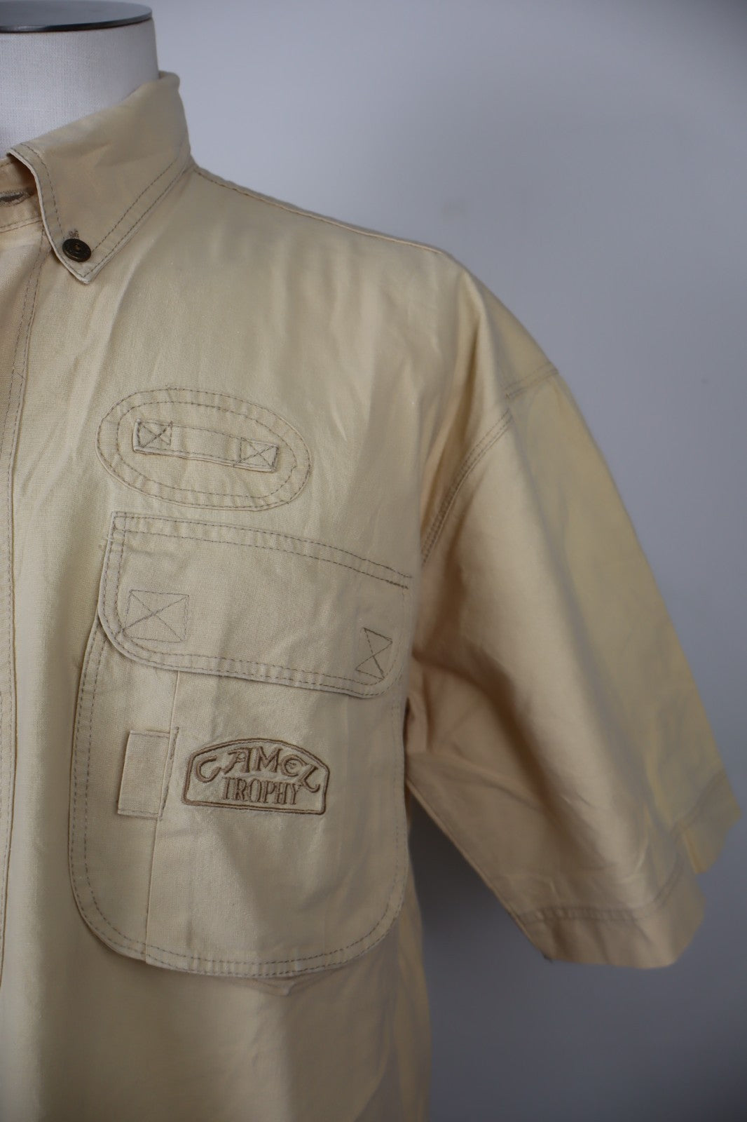 CAMEL TROPHY ADVENTURE CAMICIA UOMO COTONE TG L MAN VINTAGE COTTON SHIRT LOGO