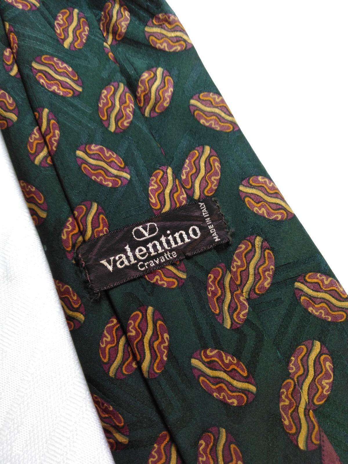VALENTINO 100%  SILK TIE SETA CRAVATTA NECKTIE MADE IN ITALY VINTAGE