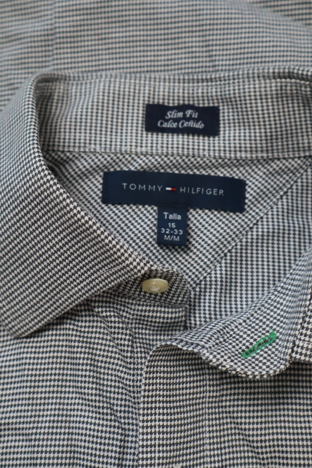 TOMMY HILFIGER SLIM FIT CAMICIA UOMO COTONE TG M MAN CASUAL VINTAGE COTTON SHIRT