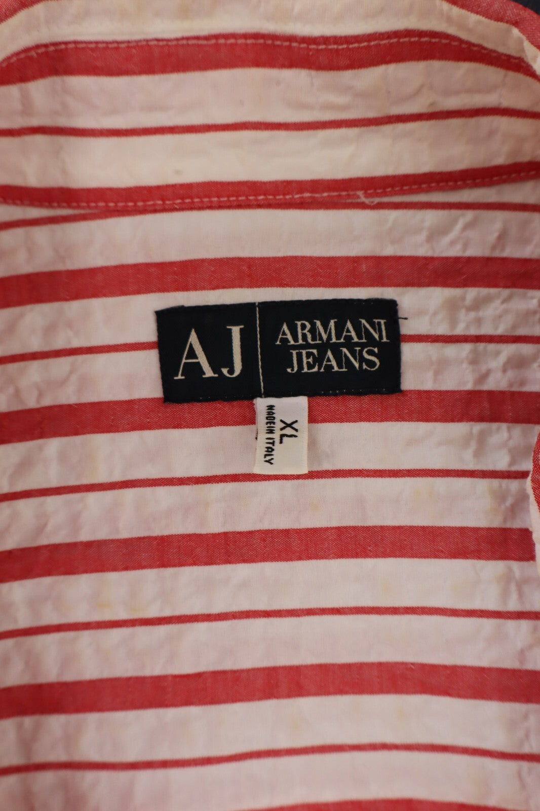 AJ ARMANI JEANS CAMICIA SHIRT UOMO MAN TG. XL CASUAL VINTAGE