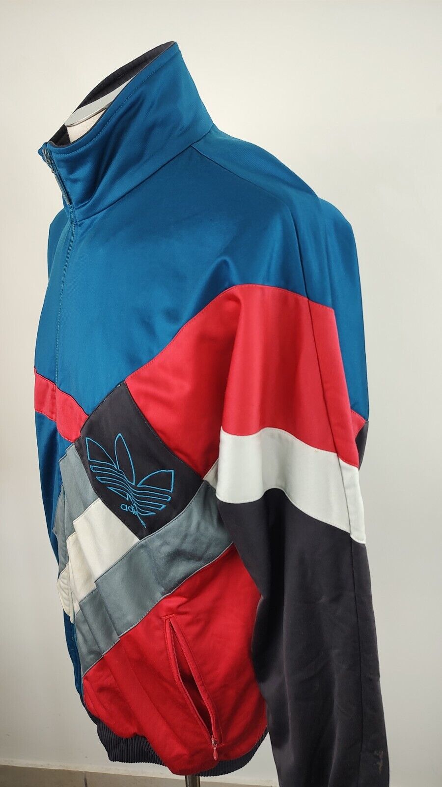 ADIDAS GIACCA SPORTIVA UOMO Tg. 3 MAN VINTAGE CASUAL SPORT JACKET