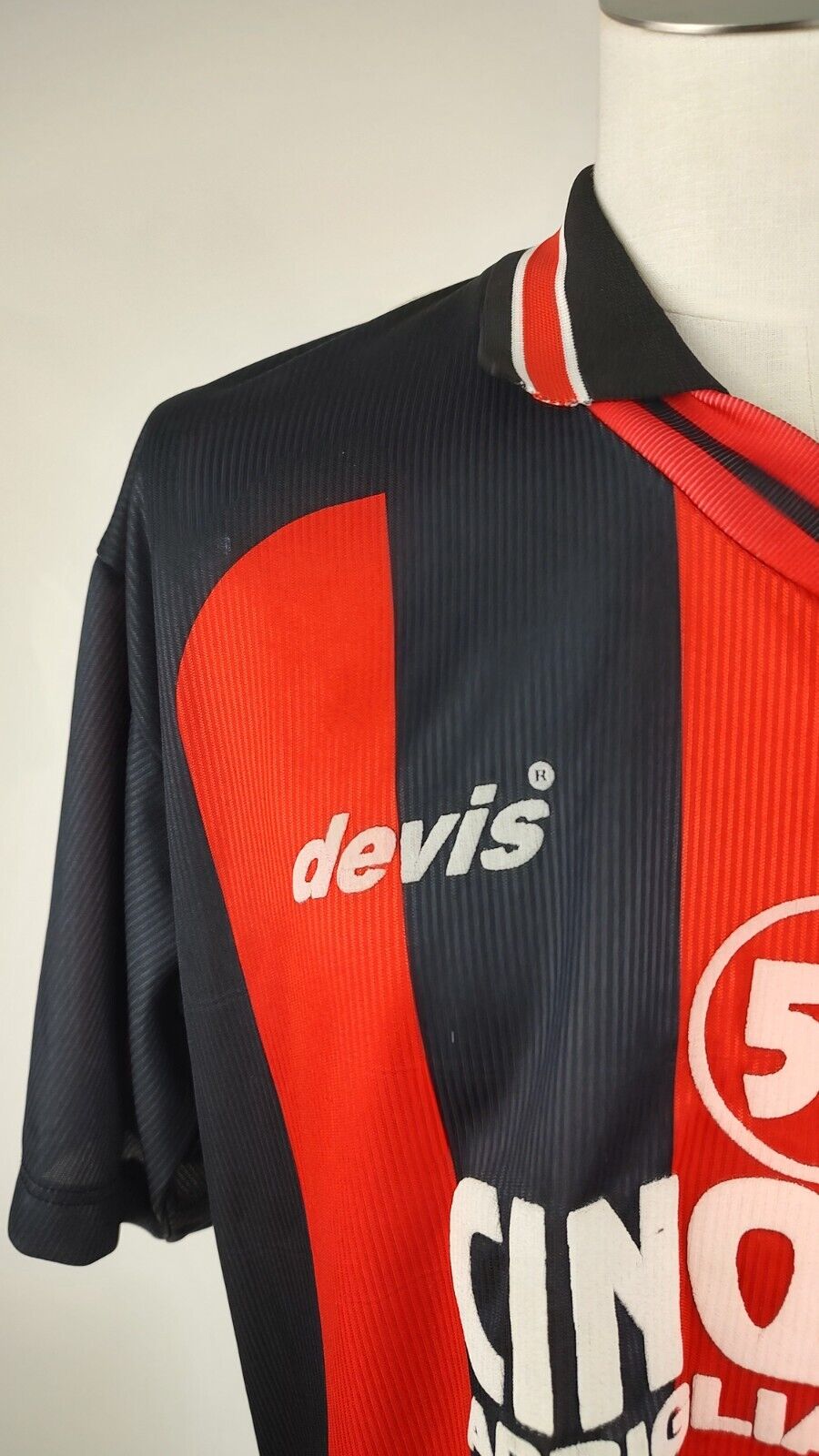 DEVIS PALMESE LUCIANO N. 11 MAGLIA CALCIO UOMO Tg XL SOCCER MAN JERSEY VINTAGE