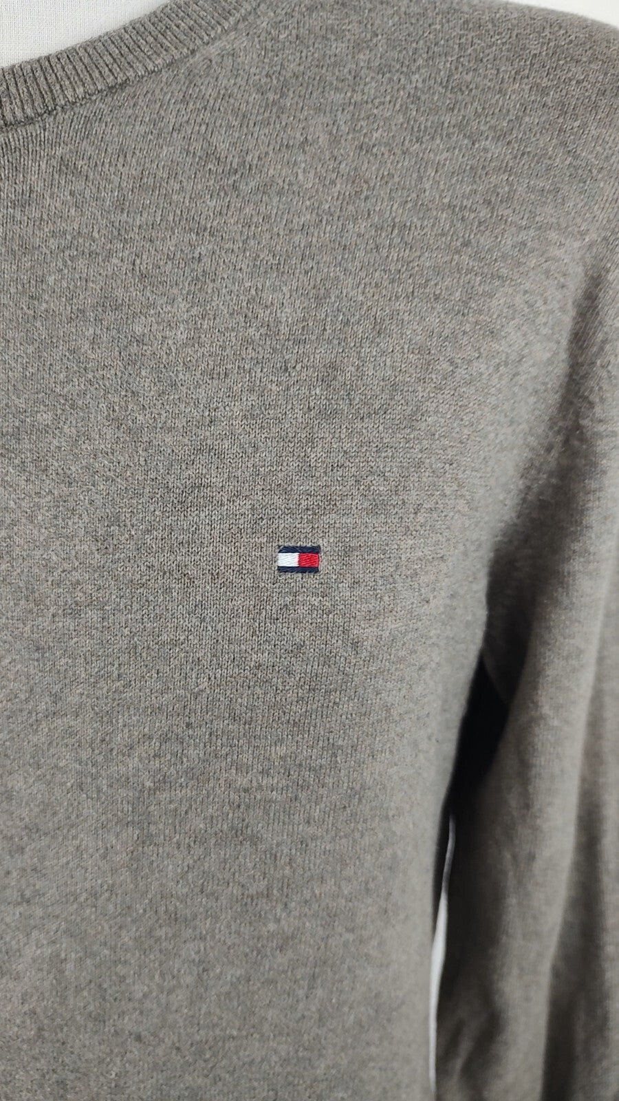 TOMMY HILFIGER  MAGLIONE COTONE CASHMERE VINTAGE UOMO Tg. M MAN SWEATER CASUAL