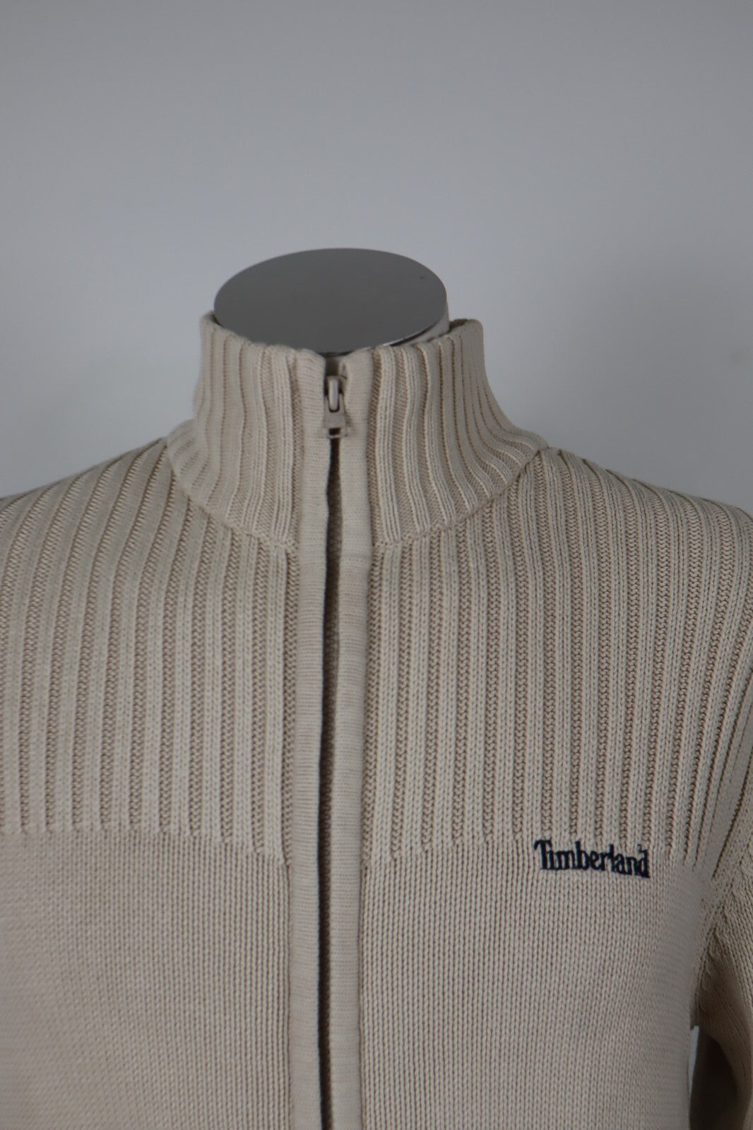 TIMBERLAND MAGLIONE CON ZIP COTONE VINTAGE UOMO TG 12 MAN SWEATER CASUAL