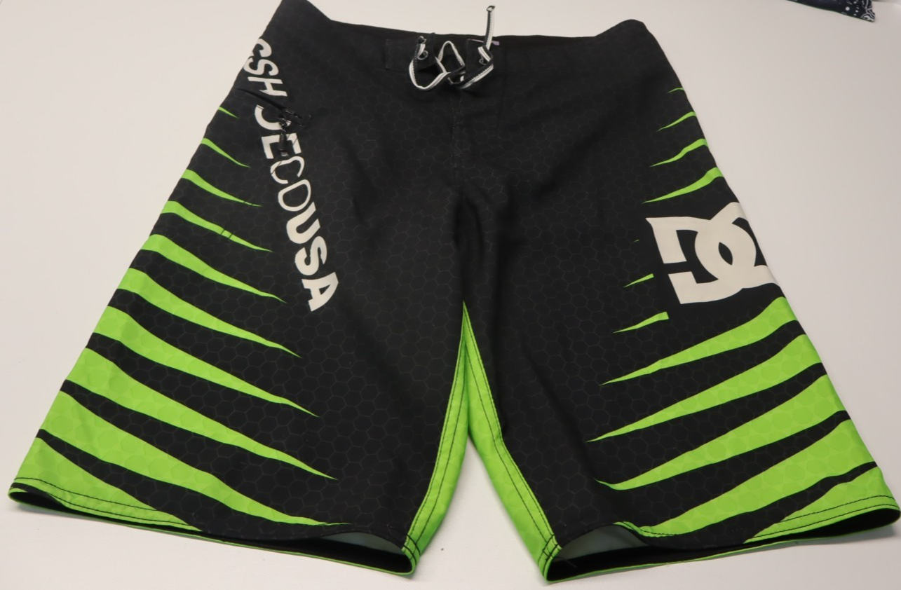 DC SHOES COSTUME PANTALONCINO MARE UOMO TG 27 MEN SWIMSUIT VINTAGE CASUAL LOGO