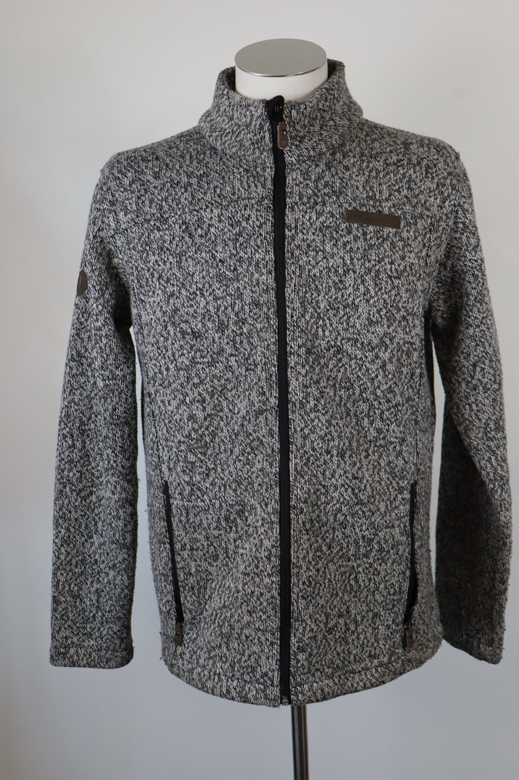 KILIMANJARO FELPA CON ZIP JACKET UOMO Tg L MAN SWEATSHIRT CASUAL VINTAGE LANA