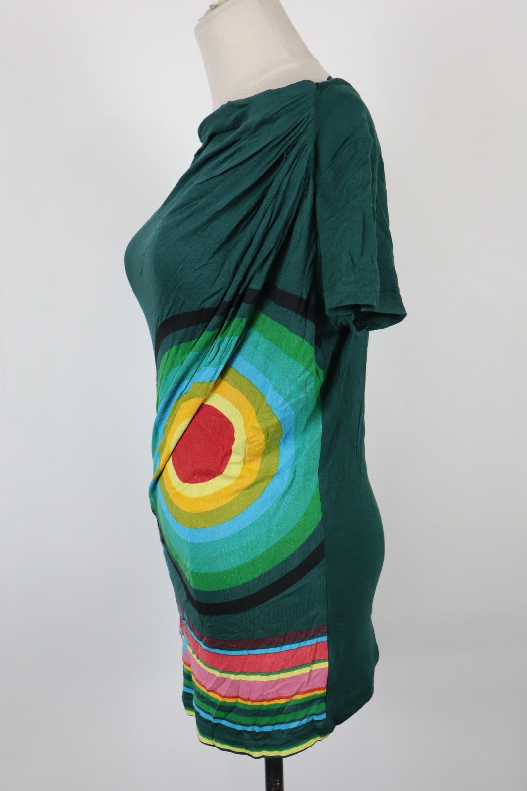 DESIGUAL MAGLIA DONNA TG. S WOMAN CASUAL VINTAGE T-SHIRT  TOP CANOTTA
