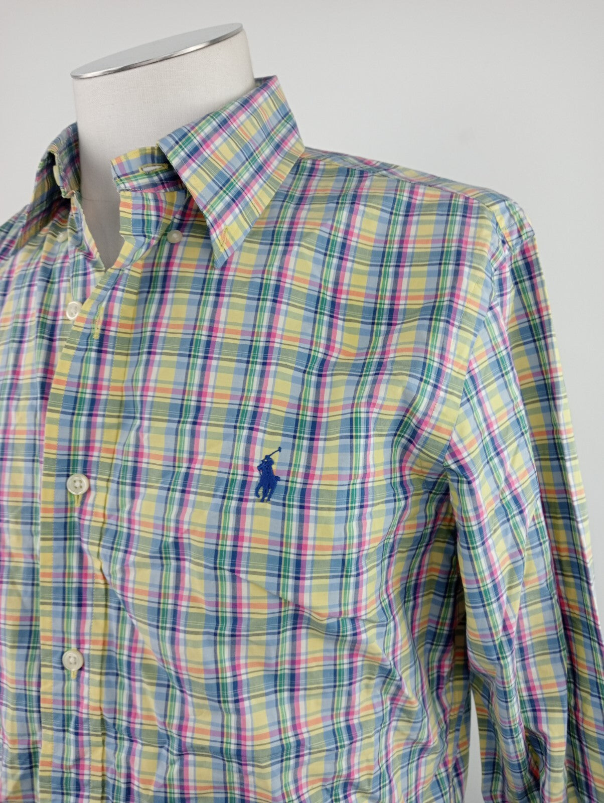 RALPH LAUREN CAMICIA UOMO COTONE TG. M  MAN CASUAL VINTAGE SHIRT