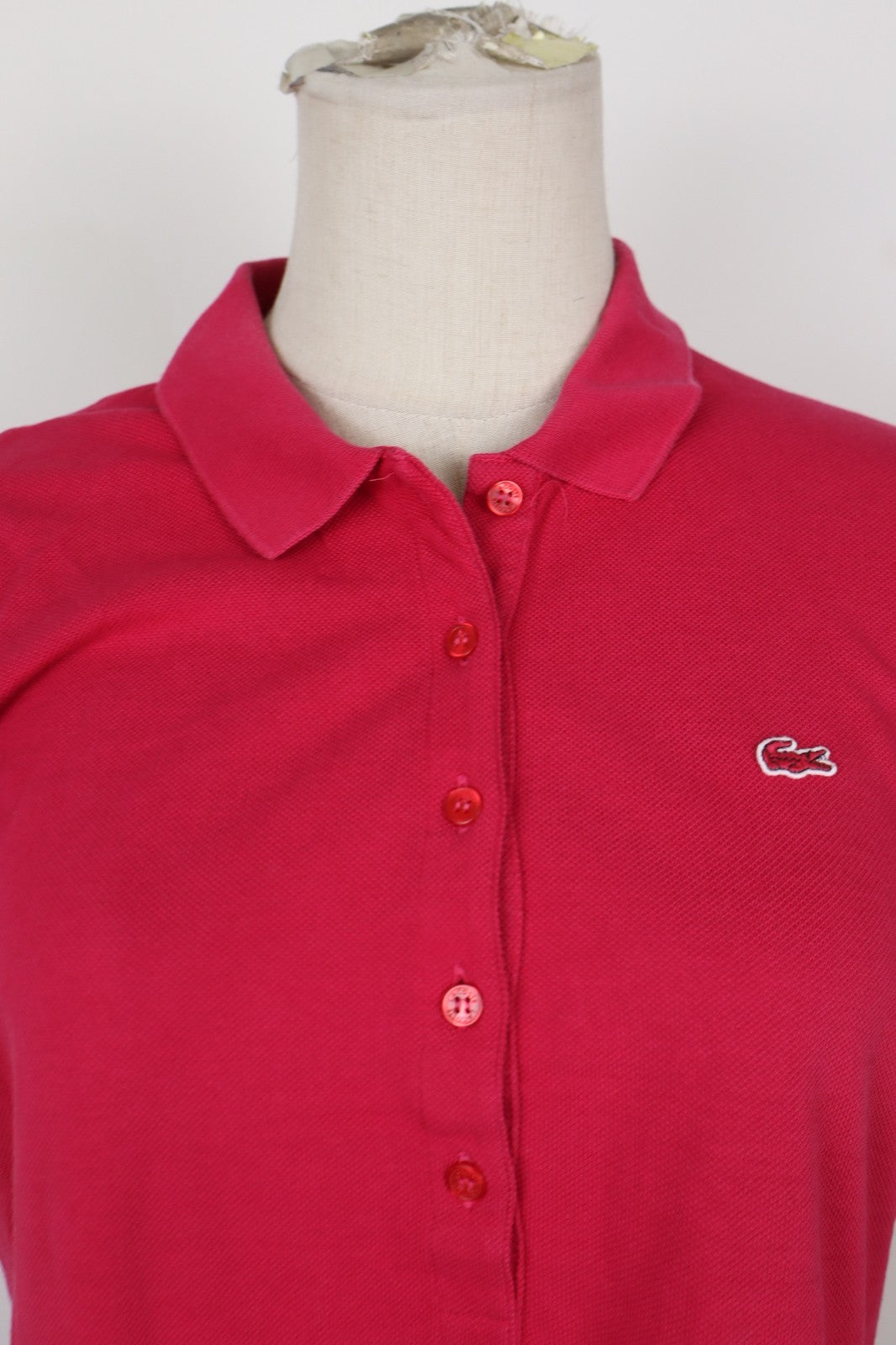 LACOSTE VESTITO POLO DONNA TG. 42 WOMAN CASUAL VINTAGE DRESS COTONE