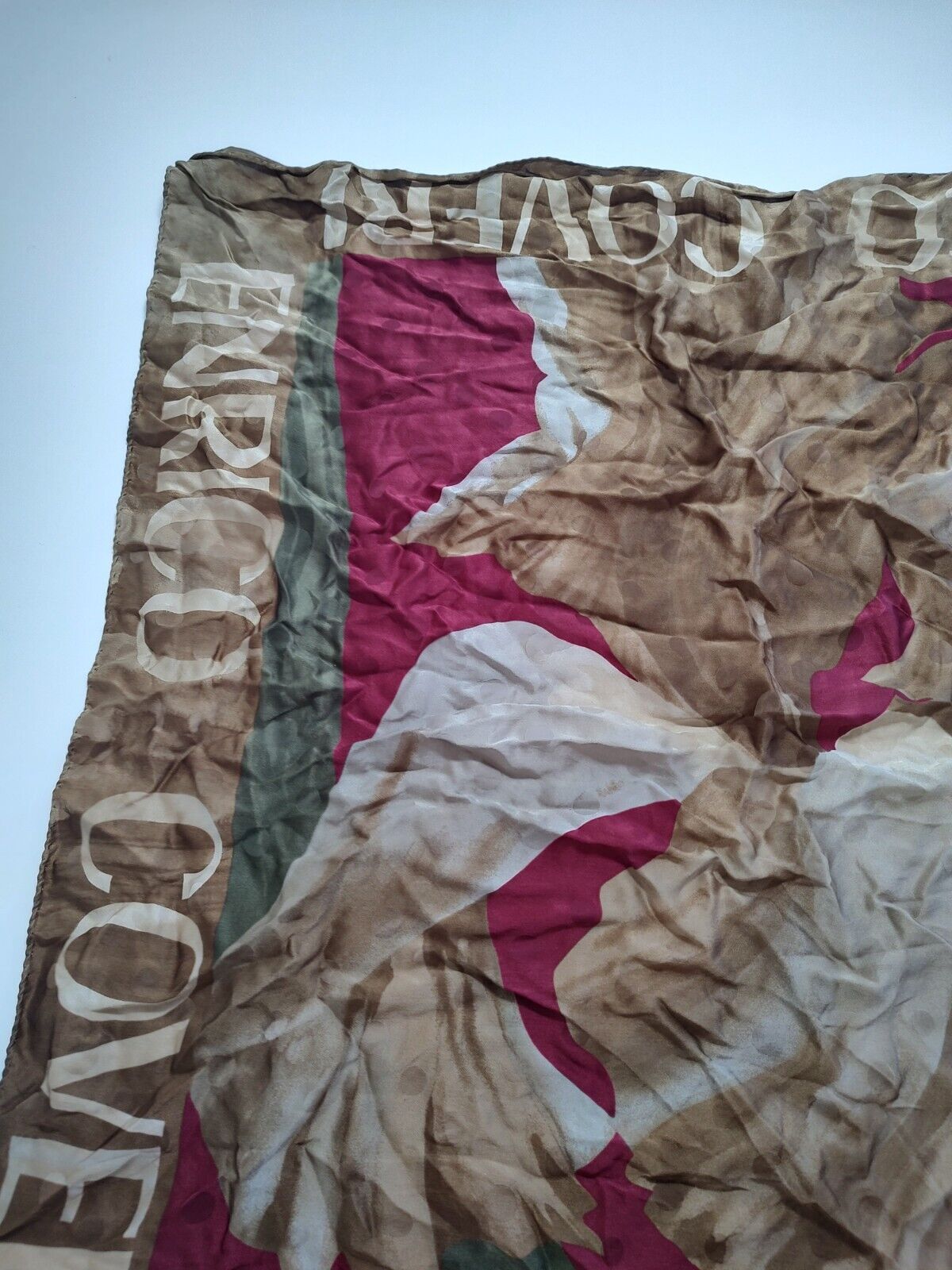 COVERI FOULARD 100% SILK SCARVES SCARF RECTANGLE SETA MADE IN ITALY
