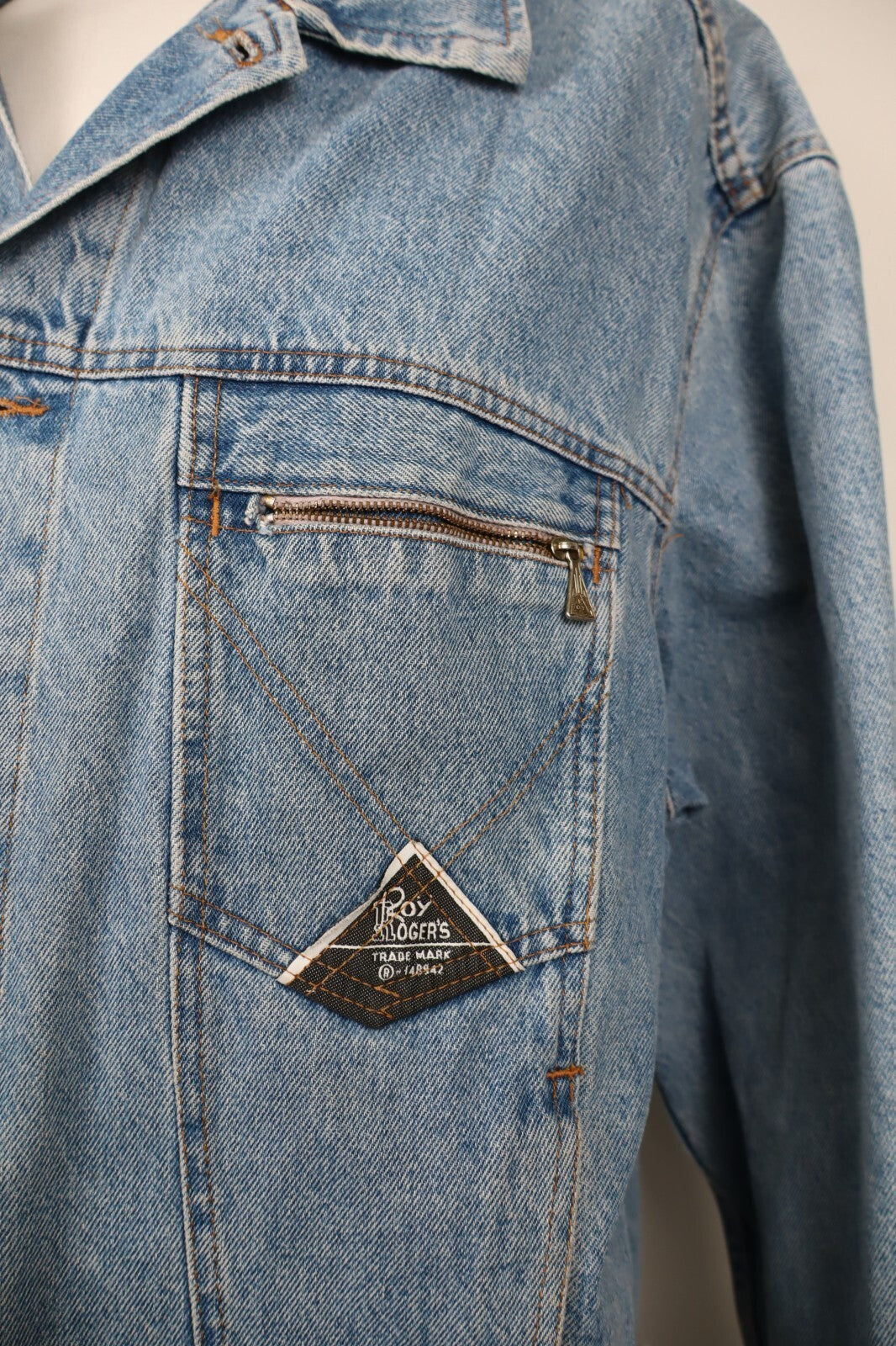 ROY ROGER'S GIUBBINO JEANS DENIM GIACCA UOMO XL MAN CASUAL JACKET VINTAGE