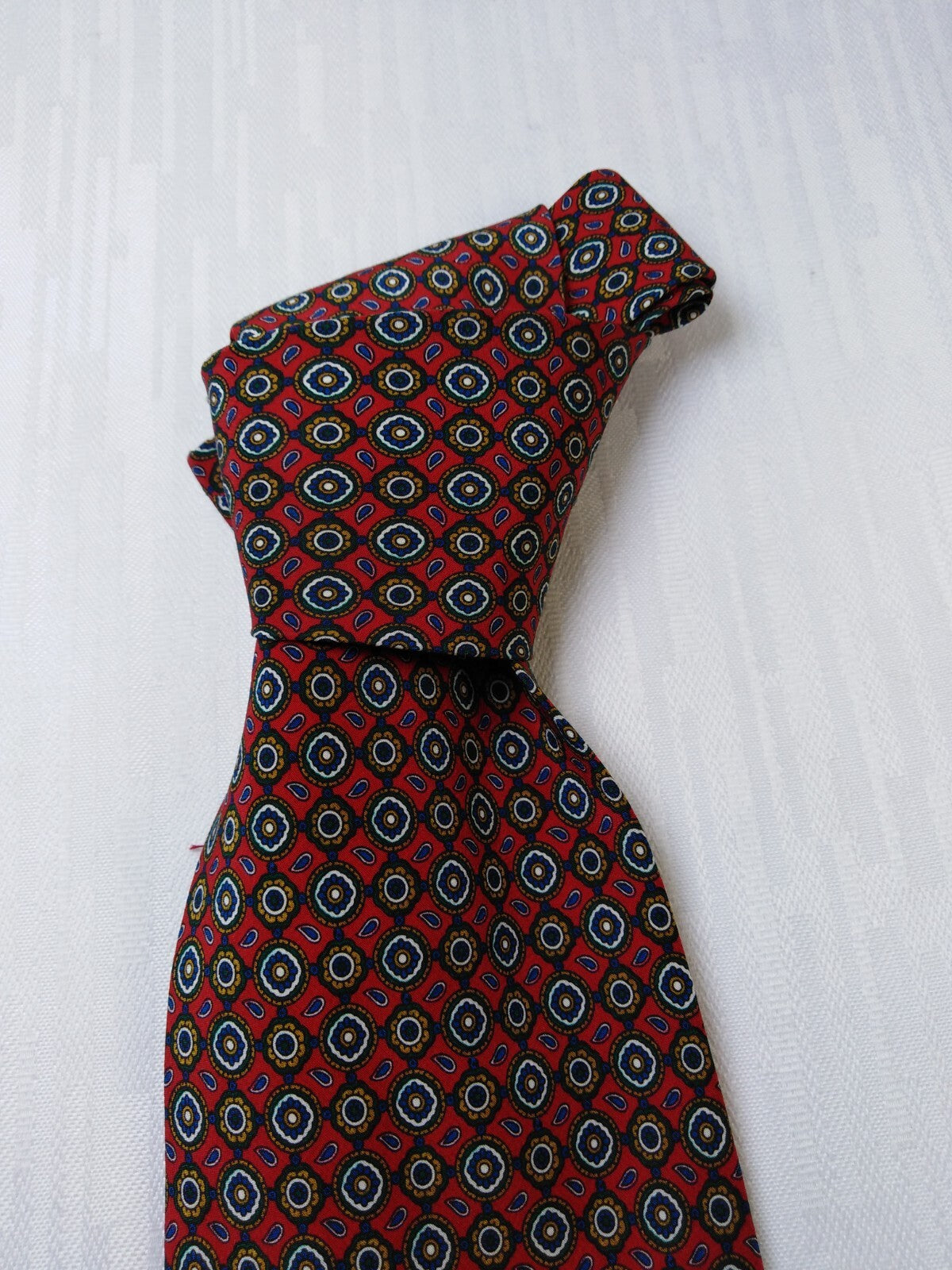 BALESTRA 00% SILK TIE SETA CRAVATTA NECKTIE MADE IN ITALY CLASSIC