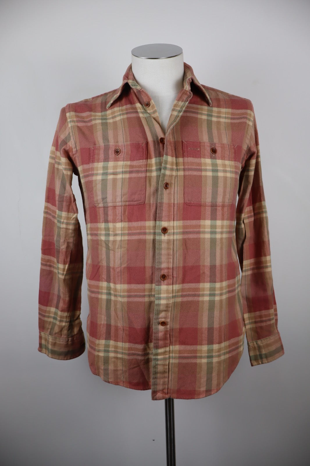 RALPH LAUREN CAMICIA UOMO COTONE TG. 4 MAN CASUAL VINTAGE COTTON SHIRT TASCHE