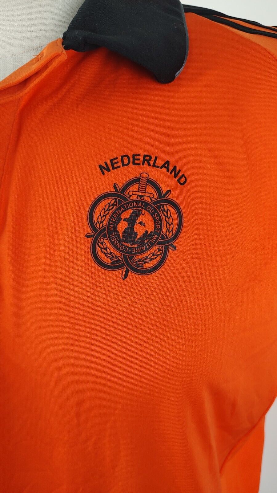 ADIDAS OLANDA T-SHIRT CALCIO MAGLIA POLO UOMO TG 10 MAN  SHIRT VINTAGE