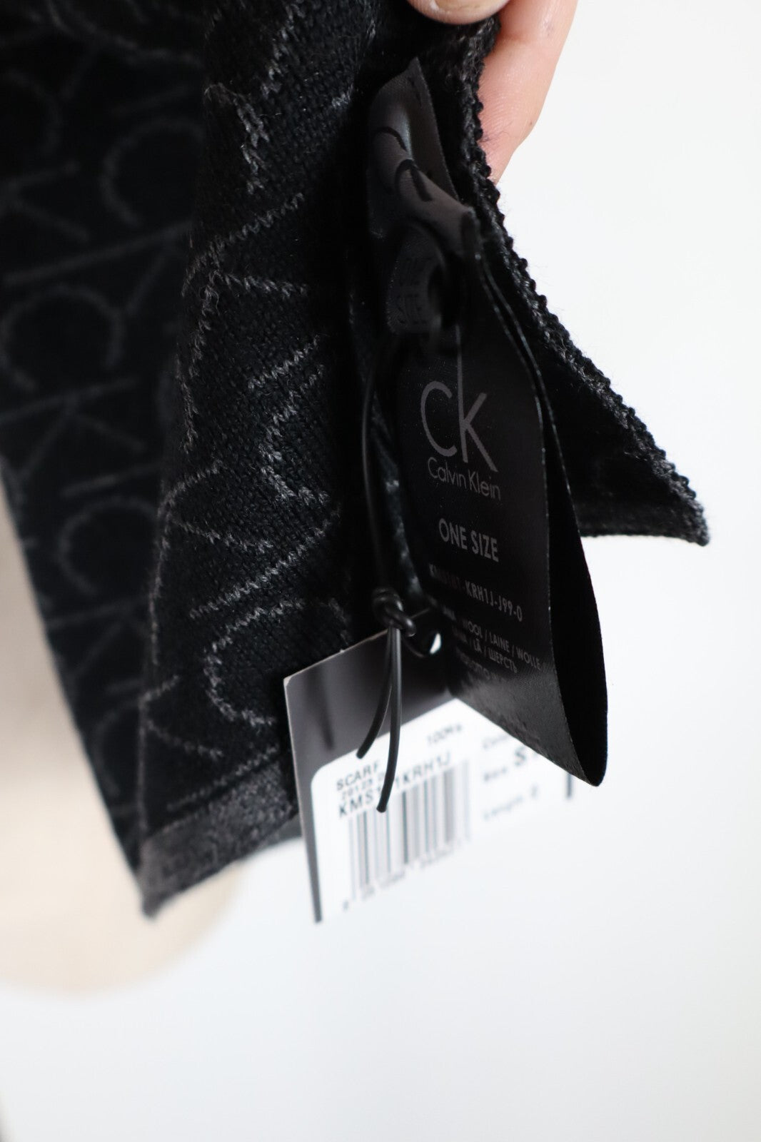 CALVIN KLEIN CK SCIARPA UOMO DONNA UNISEX WOMAN MAN VINTAGE CASUAL SCARF CON TAG