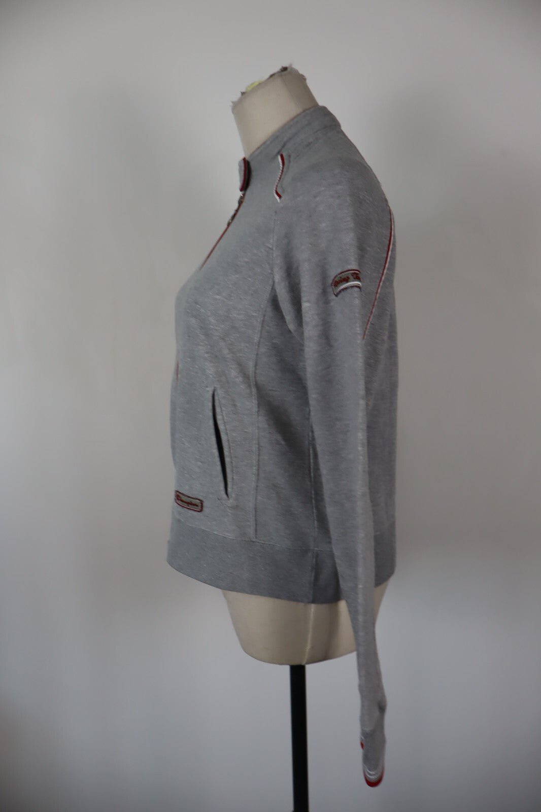 CHAMPION RACING TEAM FELPA ZIP DONNA Tg M WOMEN CASUAL VINTAGE SPORT SWEATSHIRT