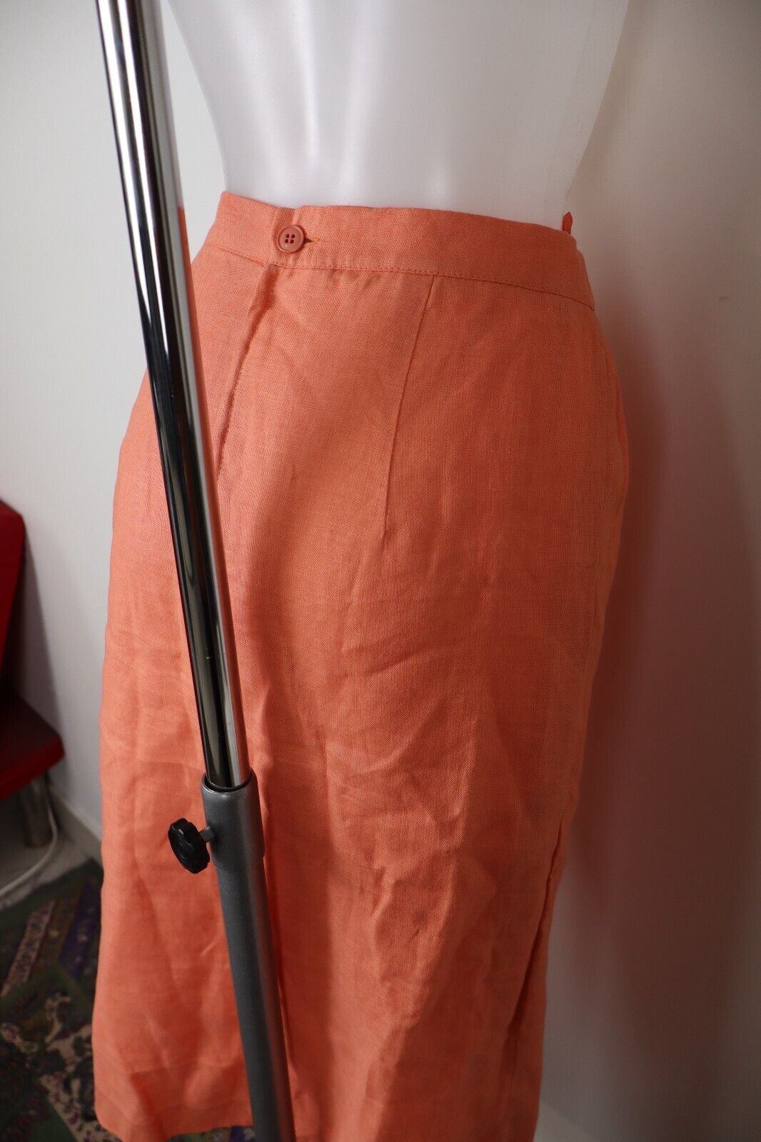 LUISA SPAGNOLI GONNA DONNA LINO WOMAN SKIRT Tg. 48 CASUAL VINTAGE