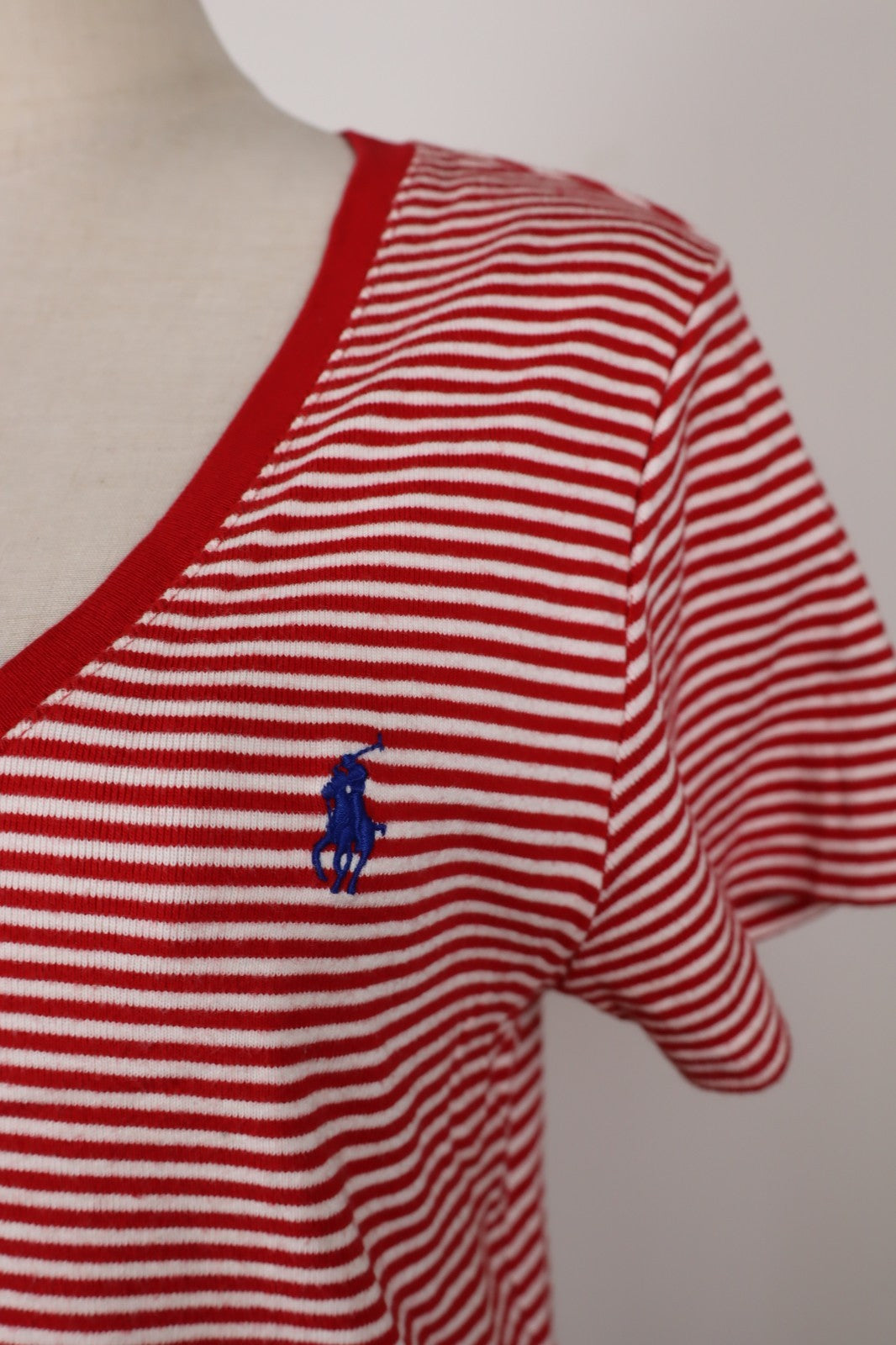 RALPH LAUREN MAGLIA DONNA TG. XL WOMAN CASUAL VINTAGE T-SHIRT COTONE COTTON LOGO