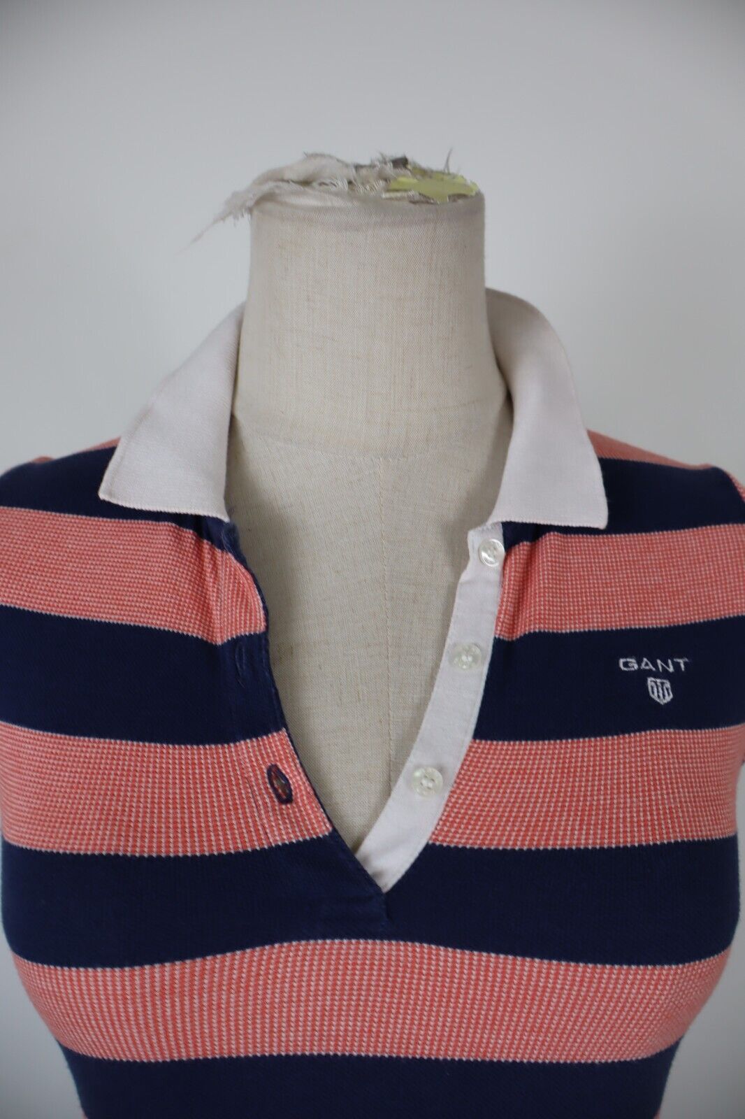 GANT VESTITO POLO ABITO DONNA TG. XS WOMAN CASUAL VINTAGE DRESS COTONE
