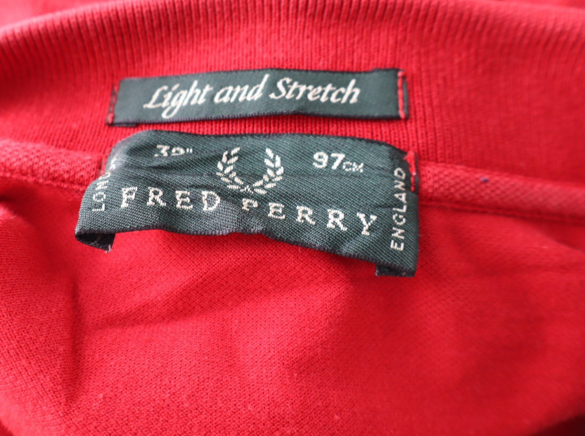 FRED PERRY POLO MAGLIA UOMO COTONE 38" 97CM MAN COTTON T-SHIRT CASUAL VINTAGE