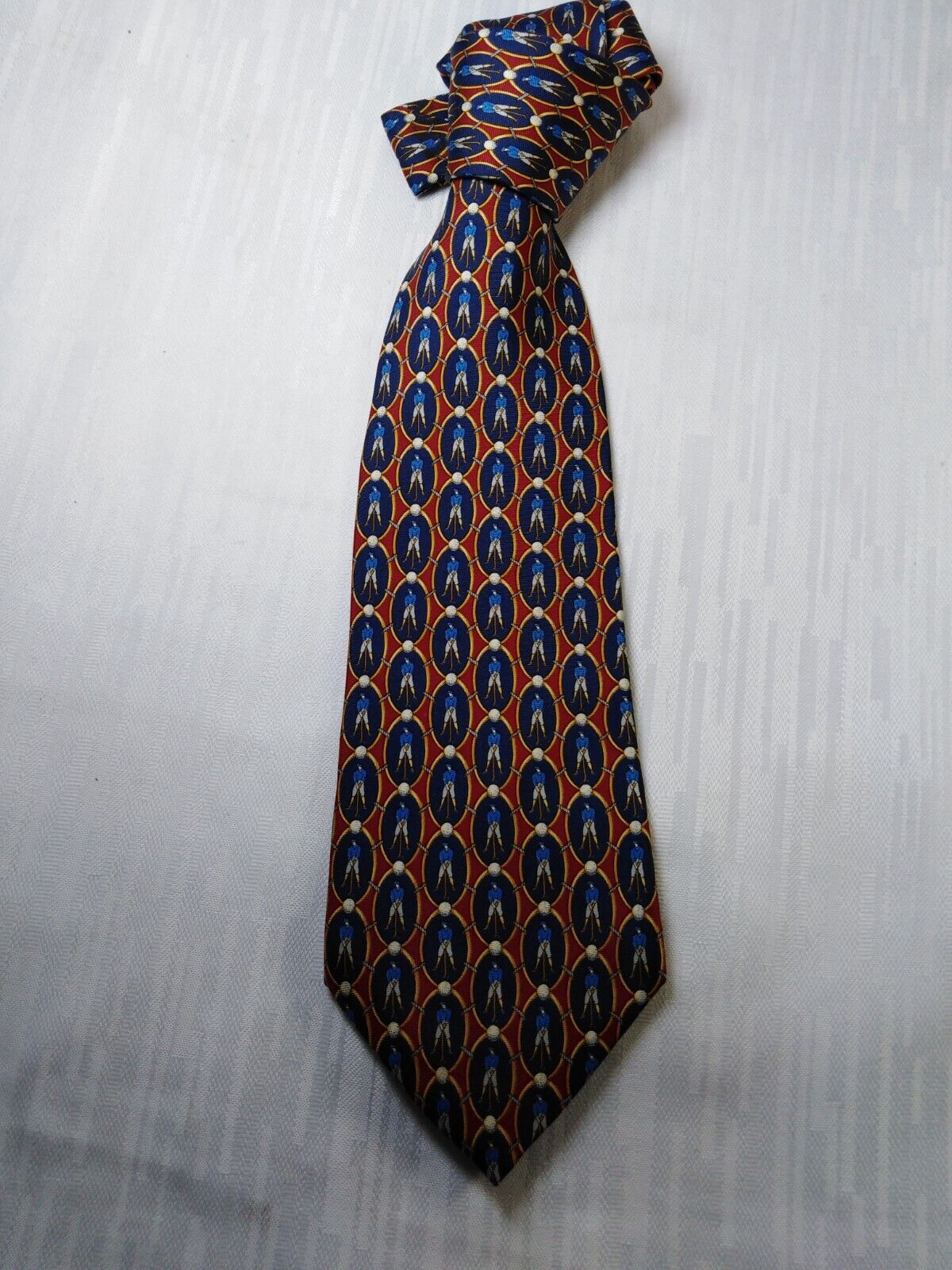 DAKS 100% SETA SILK TIE CRAVATTA NECKTIE ITALY VINTAGE
