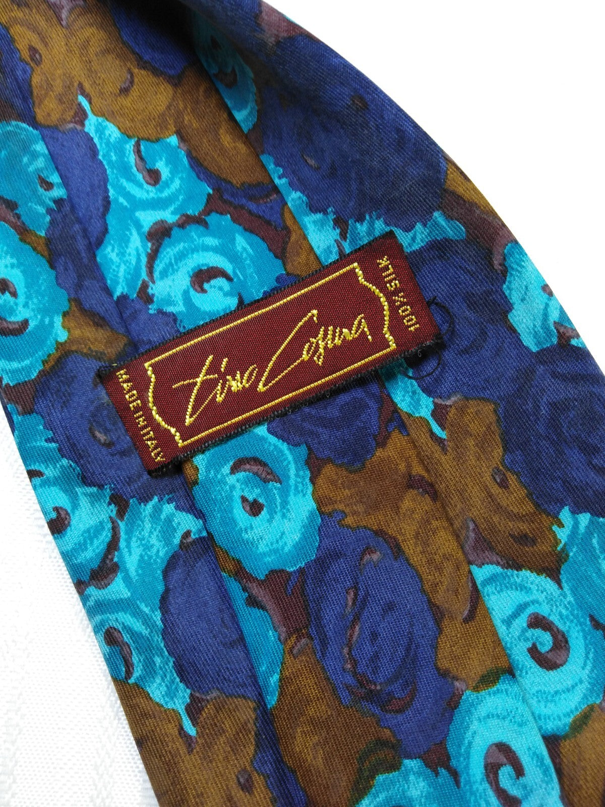 TINO COSMA 100%  SILK TIE SETA CRAVATTA NECKTIE MADE IN ITALY