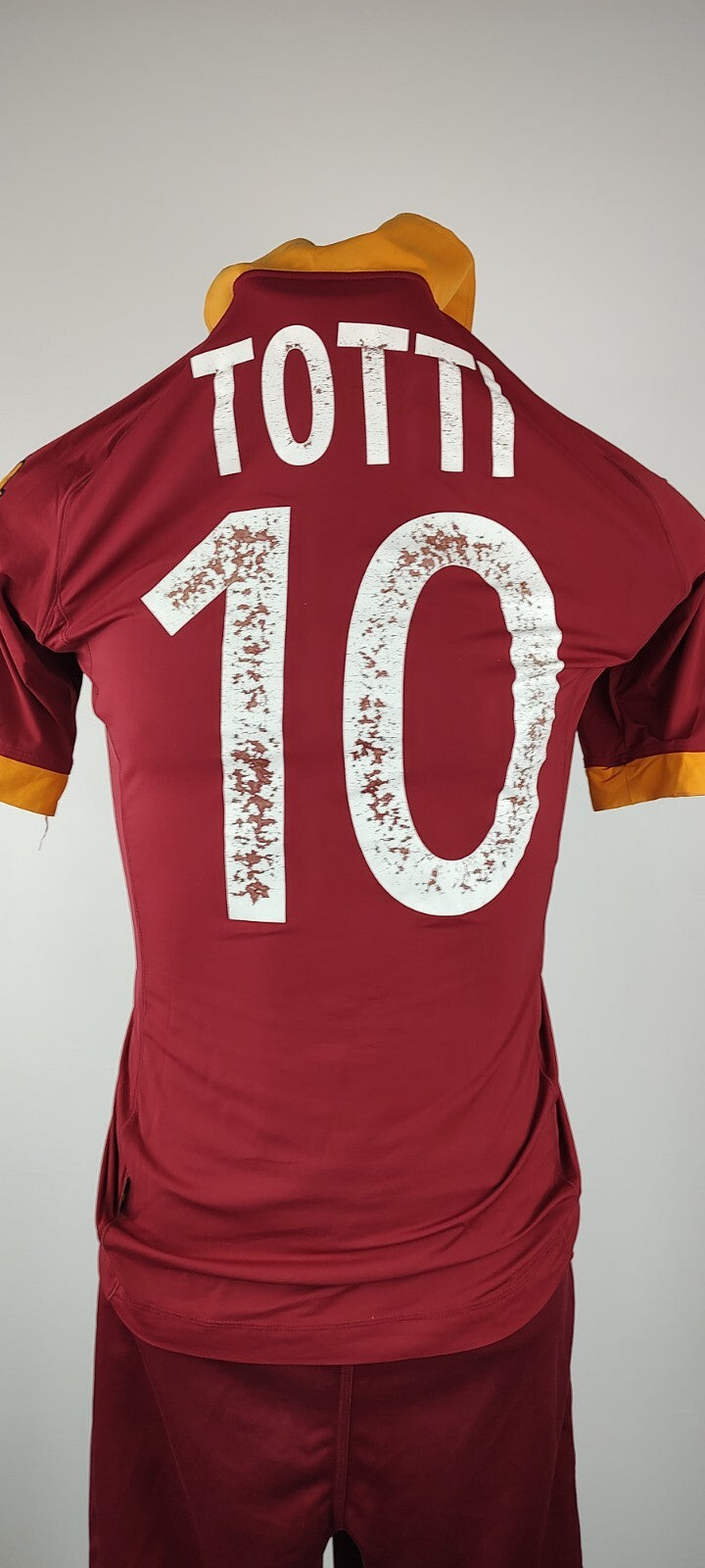 KAPPA ROMA N. 10 TOTTI COMPLETO CALCIO UOMO Tg L FOOTBALL JERSEY SPORT VINTAGE