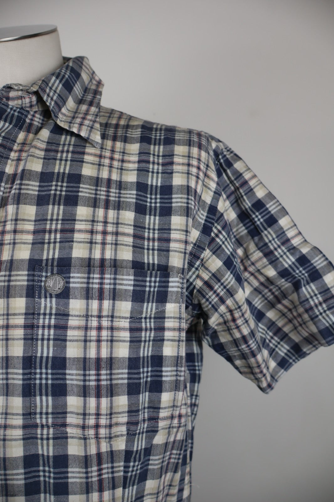 MURPHY & NYE CAMICIA UOMO TG. S MAN CASUAL VINTAGE SHIRT COTONE COTTON TASCA