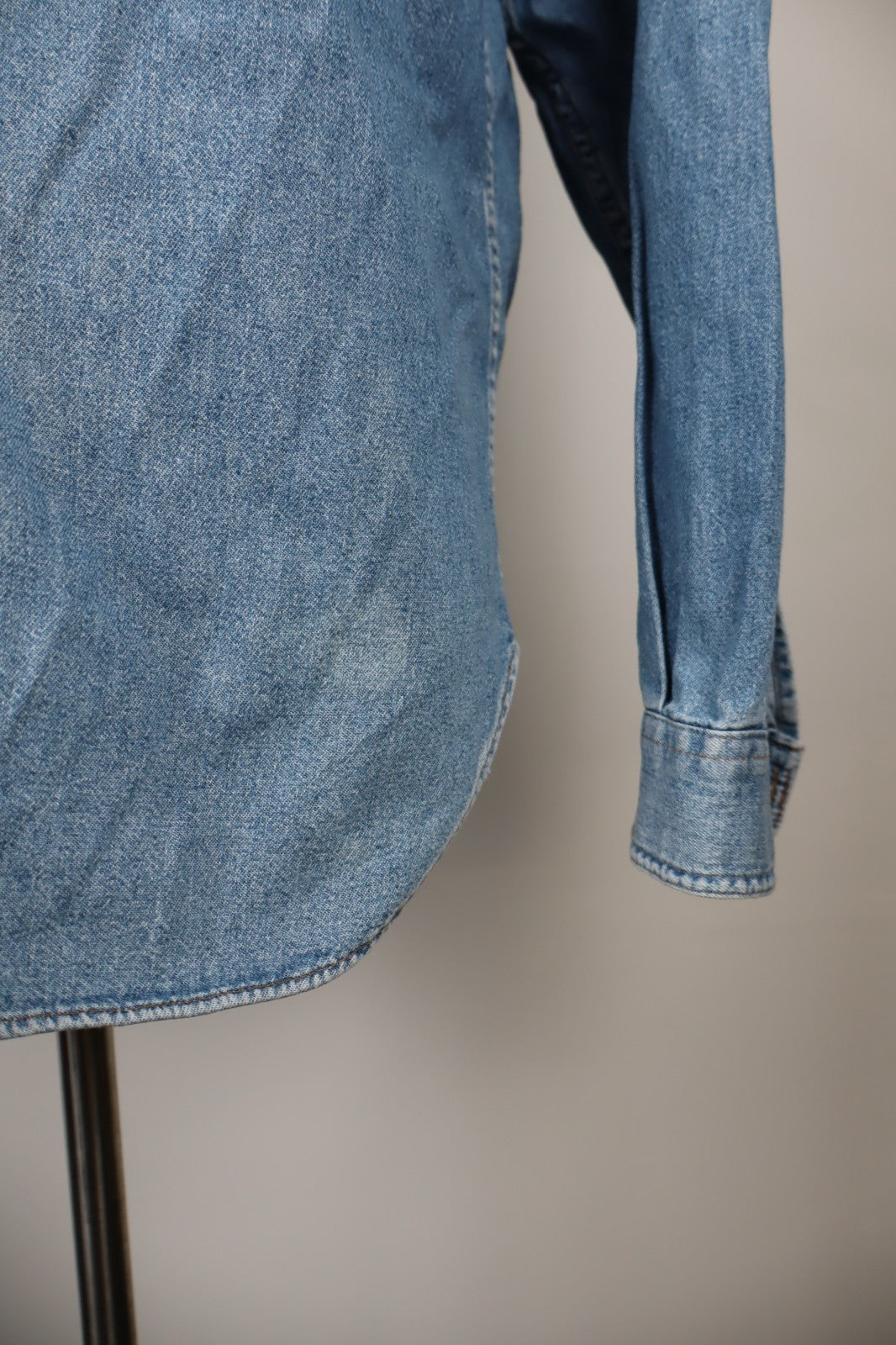 CASUCCI CAMICIA JEANS UOMO COTONE TG S MAN CASUAL VINTAGE SHIRT COTTON DENIM