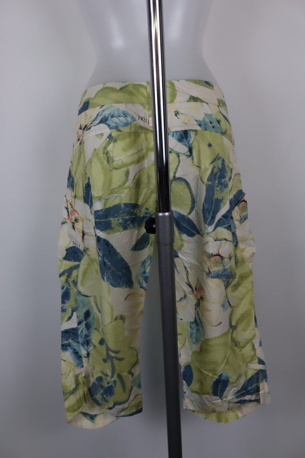 TRUSSARDI PANTALONE CAPRI CASUAL DONNA TG 42 WOMAN VINTAGE PANTS COTONE