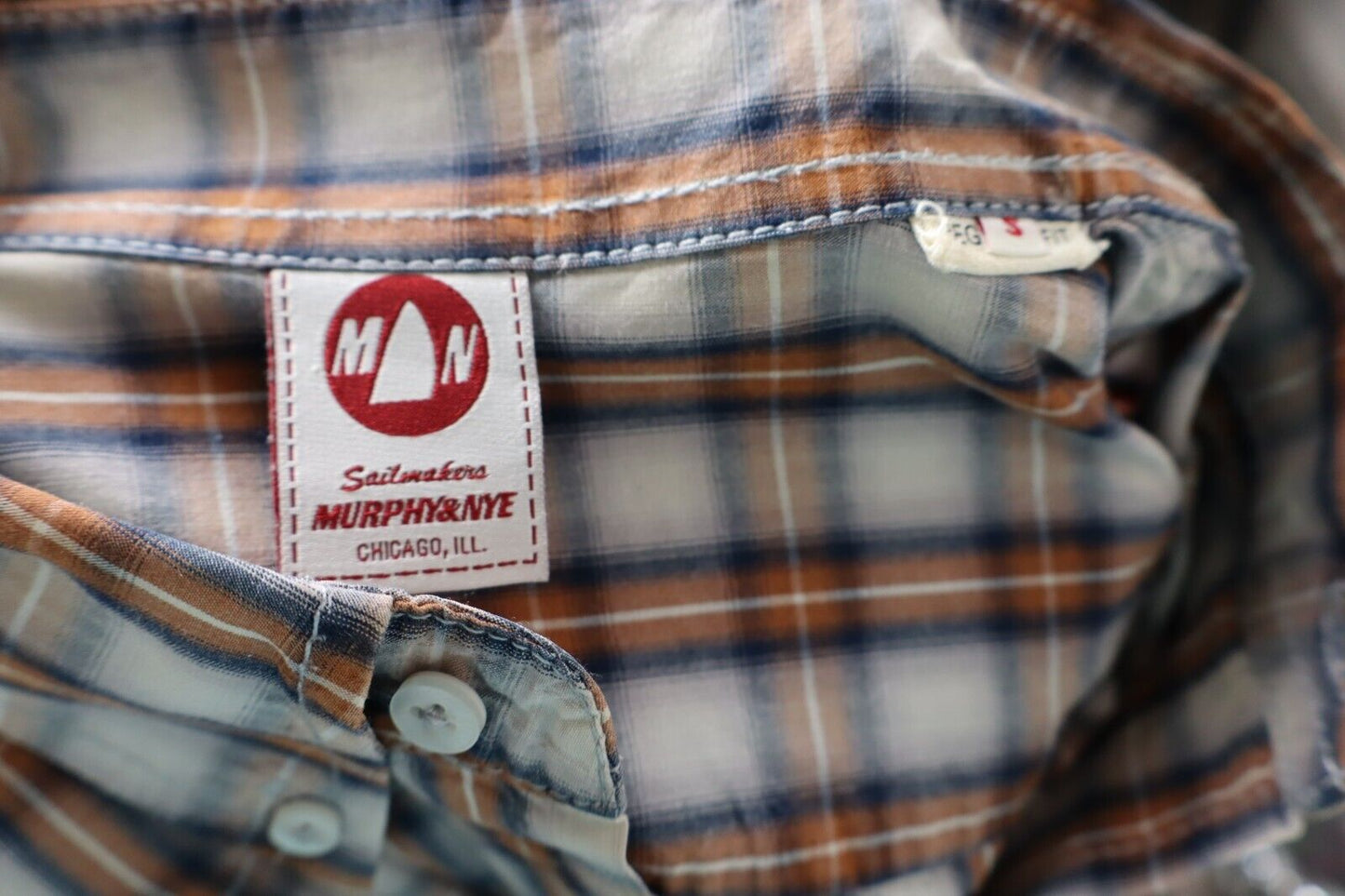 MURPHY & NYE CAMICIA UOMO COTONE COTTON TG S MAN CASUAL VINTAGE SHIRT