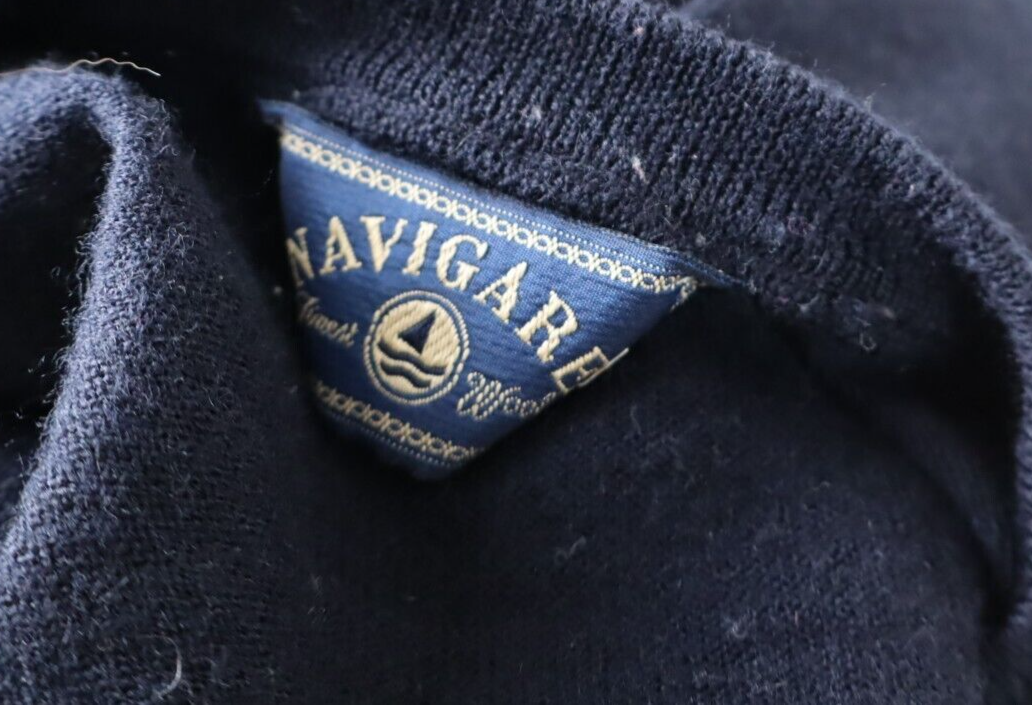 NAVIGARE MAGLIONE MAGLIA LANA VINTAGE UOMO TG L MAN WOOL SWEATER CASUAL