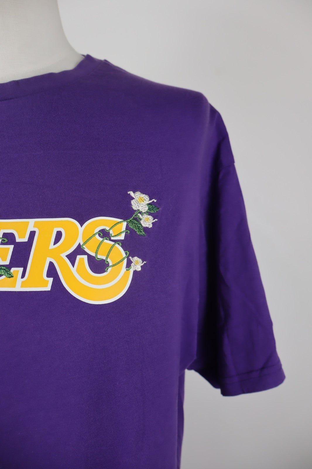 NEW ERA LAKERS MAGLIA UOMO COTONE TG L MAN COTTON T-SHIRT CASUAL VINTAGE LOGO