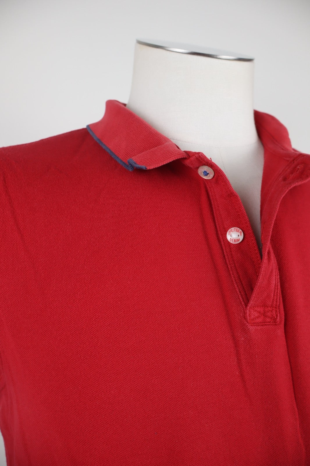 TOMMY HILFIGER DENIM POLO MAGLIA UOMO COTONE 2XL MAN COTTON SHIRT CASUAL VINTAGE