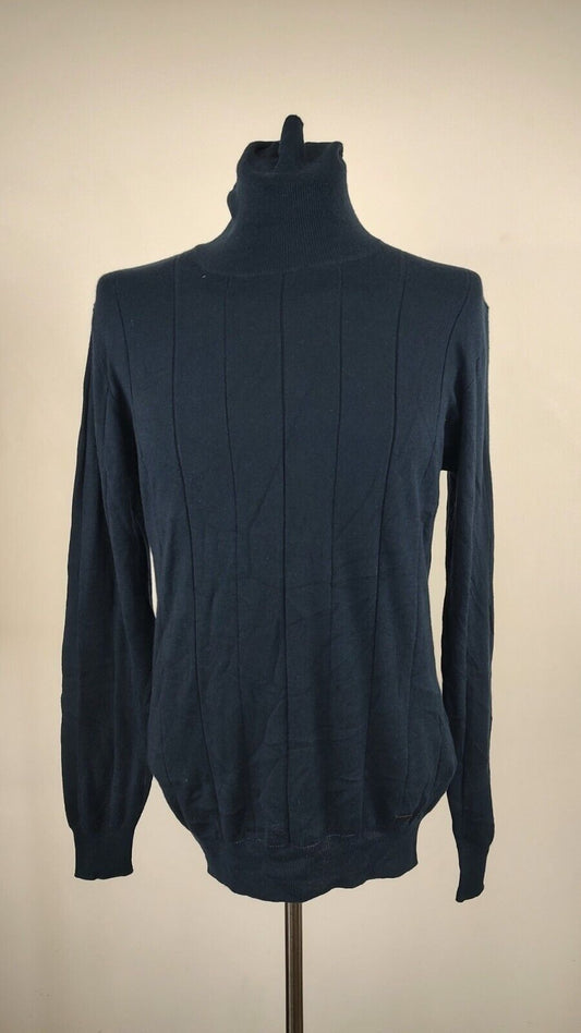 LIU JO MAGLIONE COTONE CASHMERE VINTAGE UOMO XXL MAN SWEATER CASUAL VINTAGE