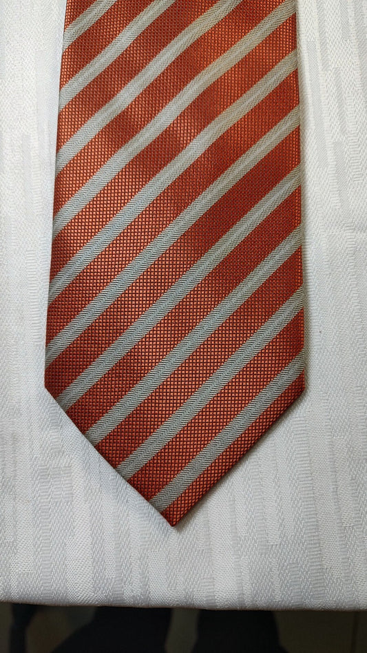 ANDREA CONTE SILK TIE SETA CRAVATTA NECKTIE ITALY SELF TIPPED CLASSIC