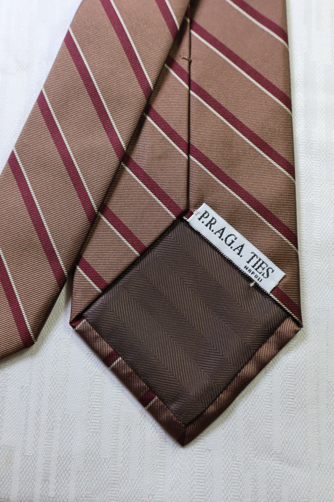 PRAGA NAPOLI 100% SILK TIE SETA CRAVATTA NECKTIE MADE IN ITALY