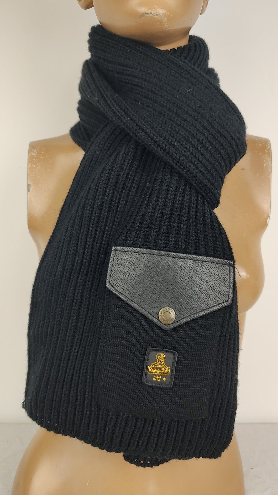 REFRIGIWEAR SCIARPA LANA UOMO DONNA WOMAN MAN VINTAGE CASUAL SCARF
