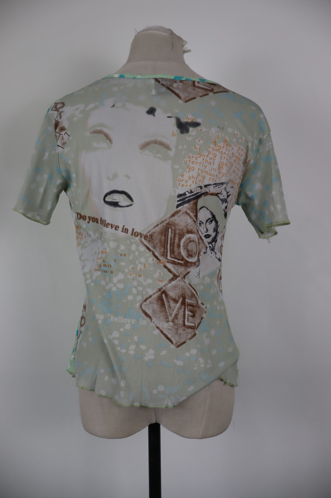 CALVIN KLEIN JEANS MAGLIA DONNA TG. M WOMAN CASUAL VINTAGE T-SHIRT TOP