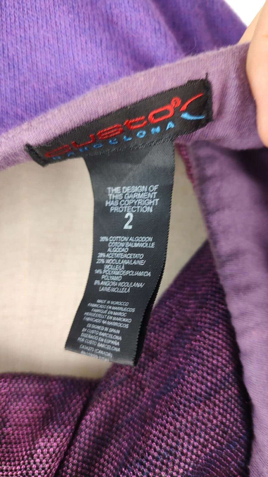 CUSTO BARCELONA VESTITO DONNA TG. 2 WOMAN CASUAL VINTAGE DRESS